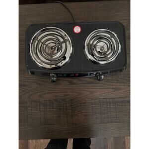 Mainstays Portable Double Burner Hot Plate – 120V~ 1800W - Never Used